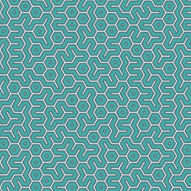 Renkli altıgen kiremit bağlantısı, soyut sanatsal arkaplan