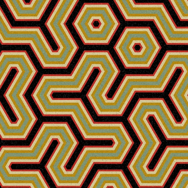 Renkli altıgen kiremit bağlantısı, soyut sanatsal arkaplan