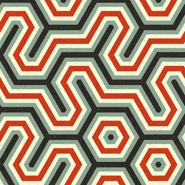 Hexagon Tile Kunst Hintergrund Illustration — Stockvektor