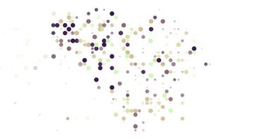 Dynamic Particle Map of Lithuania Forming from Flying Circles