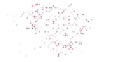 Generative Particle Animation Revealing Lithuania Map Through Flying Dots