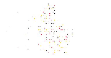 Global Communication Map of Luxembourg Formed by Dots