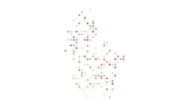 Animated Circles Forming the Country Map of Luxembourg