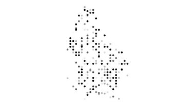 Particle Swarm Visualization Mapping Luxembourg Borders with Glowing Effects