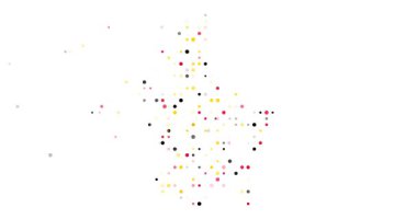 Data Driven Circles Forming Luxembourg Silhouette in Generative Video