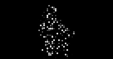 Abstract Dots Forming the Map of Luxembourg with Motion Design