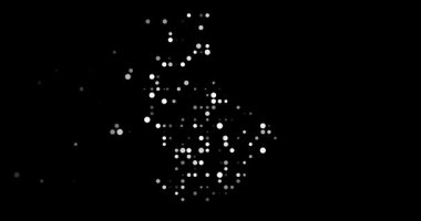 Procedural Orbs Flying to Construct Luxembourg Border Map Video