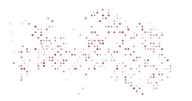 Network Circles Flow Forming Latvia Country Outline