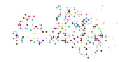 Digital Particle Network Forming the Map of Latvia