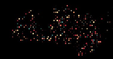 Digital Art Visualization of Latvia with Moving Dots