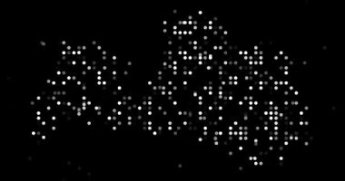 Flying Particle Effects Building the Shape of Latvia Map Animation