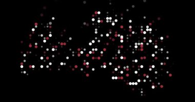 Creative Data Motion Circles Shaping Map of Latvia