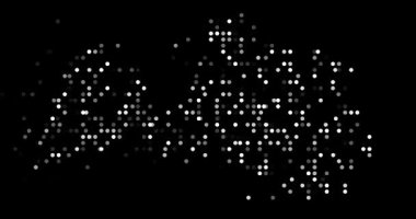 Modern Data Motion Circles Creating Latvia Map Shape