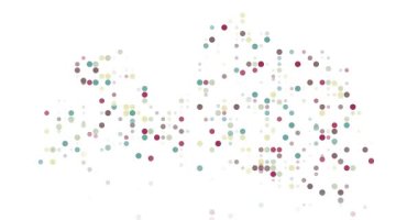Inbound Circles Building Geographic Form of Latvia in Digital Clip