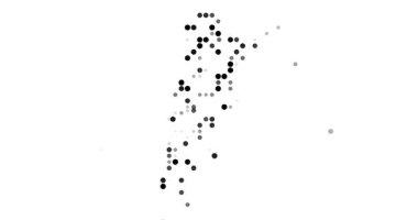 Data Driven Circles Forming Argentina Silhouette in Generative Video
