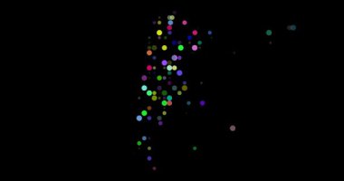 Flying Particle Effects Building the Shape of Argentina Map Animation