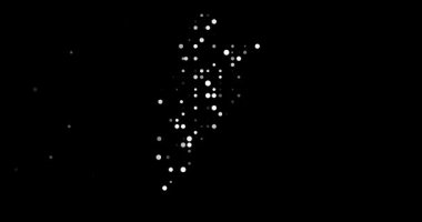 Particle Swarm Visualization Mapping Argentina Borders with Glowing Effects