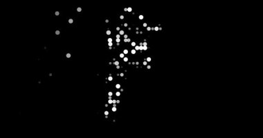 Glowing Particle Motion Creating the Argentina Map Outline