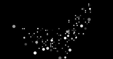 Falling Generative Orbs Form UAE Map Outline