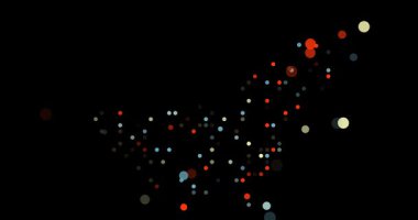 Motion Graphics Dots Build United Arab Emirates Country Map