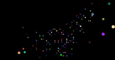 Dynamic Particle Animation Forming Map of United Arab Emirates