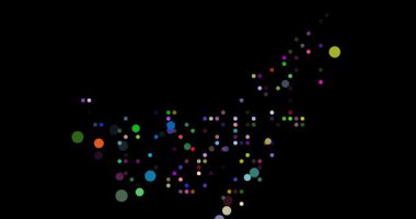 Particle Stream Builds Then Evaporates UAE Map