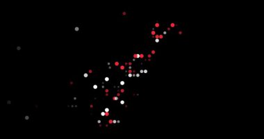 Animated Orbs from Periphery Creating Monaco Contour Map Graphic