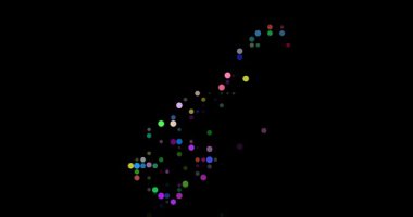 Animated Orbs from Periphery Creating Monaco Contour Map Graphic