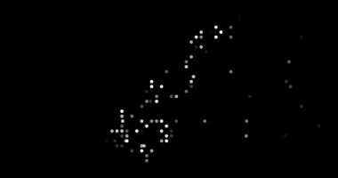 Procedural Orbs Flying to Construct Monaco Border Map Video