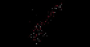 Flying Particle Effects Building the Shape of Monaco Map Animation