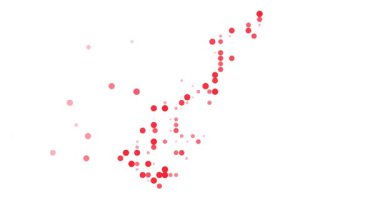 Particle Swarm Visualization Mapping Monaco Borders with Glowing Effects