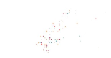 Abstract Dots Assembling the Silhouette of Monaco Territory in Motion