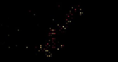 Abstract Dots Forming Map of Monaco