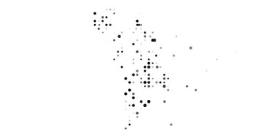 Glowing Orbs Converging to Build Moldova Geographic Outline Animation