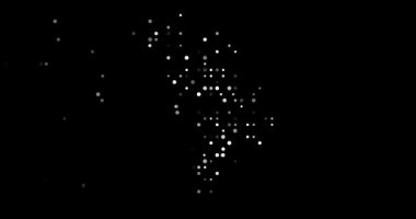 Abstract Spheres Converging to Outline Moldova Geographic Profile in Motion