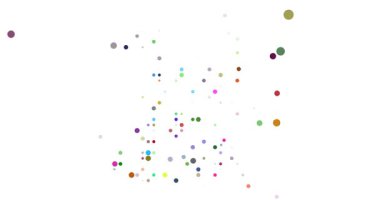 Digital Animation Orbs Assemble Map of Angola