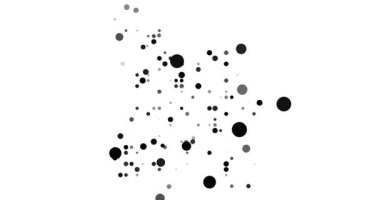 3D Falling Particle Map Animation of Angola