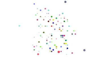 Technology Motion Background Showing Angola Map Formed by Circles