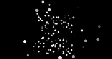 Technology Motion Background Showing Angola Map Formed by Circles