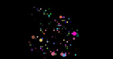 Modern Visualization of Angola Map Formed by Falling Dots