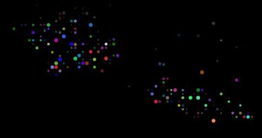 Animated Circles Forming Samoa Contour from Edge of Frame Motion