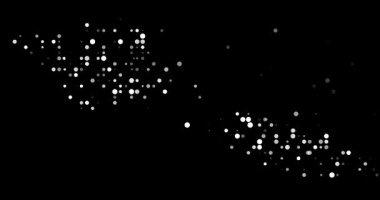 Dynamic Particle Map of Samoa Forming from Flying Glowing Circles