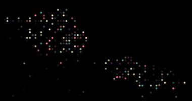 Glowing Dots Converging to Reveal Samoa Silhouette Particle Animation