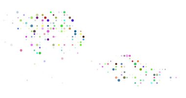 Digital Particle Silhouette Map of Samoa