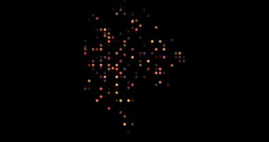 Abstract Circles Forming Shape of Montenegro