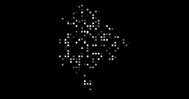 Minimalist Particle Animation of Montenegro Country