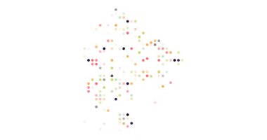 Global Data Particles Shaping Montenegro Silhouette