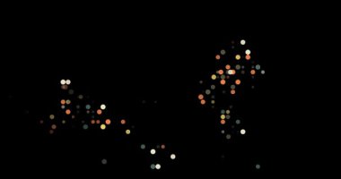 Glowing Dots Converging to Reveal Wallis and Futuna Silhouette Particle Animation