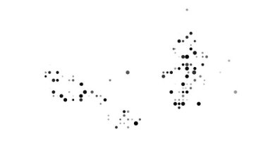Data Driven Circles Forming Wallis and Futuna Silhouette in Generative Video