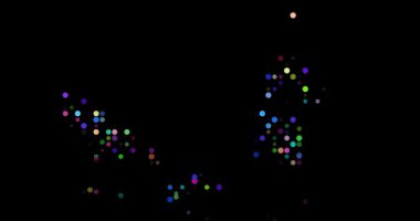 Glowing Orbs Converging to Build Wallis and Futuna Geographic Outline Animation